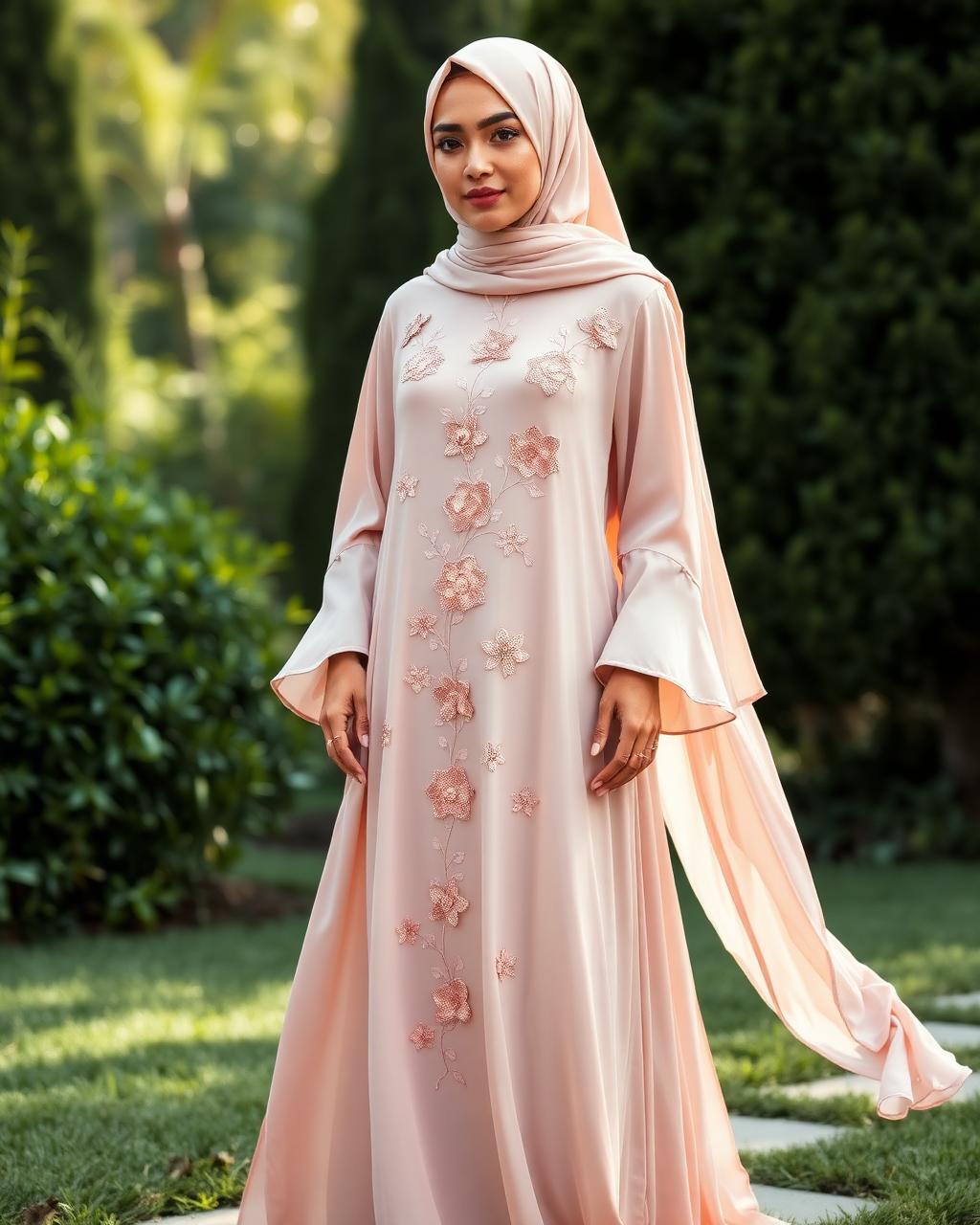 Blush Rose Embroidered